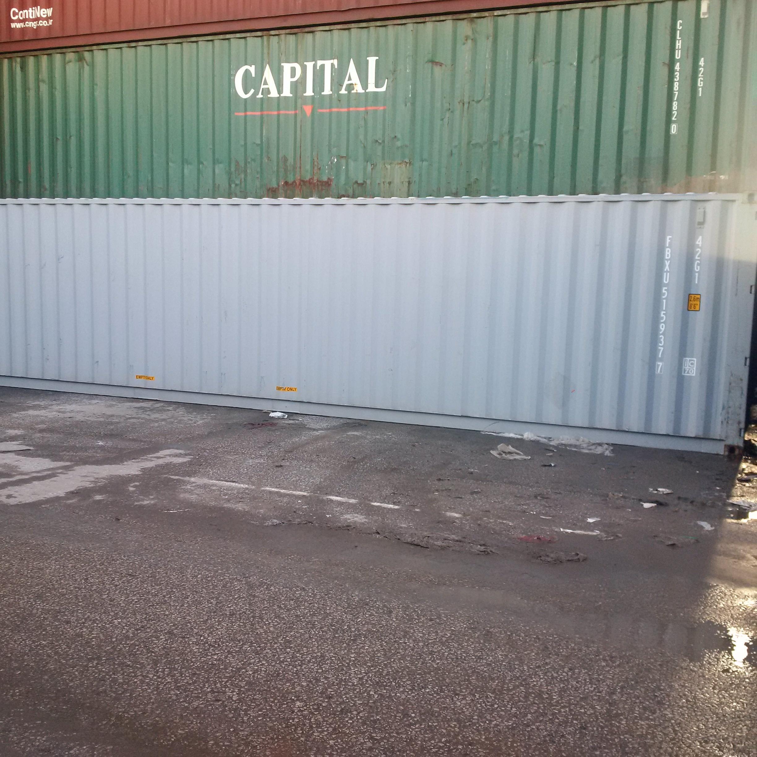 stack of shipping containers